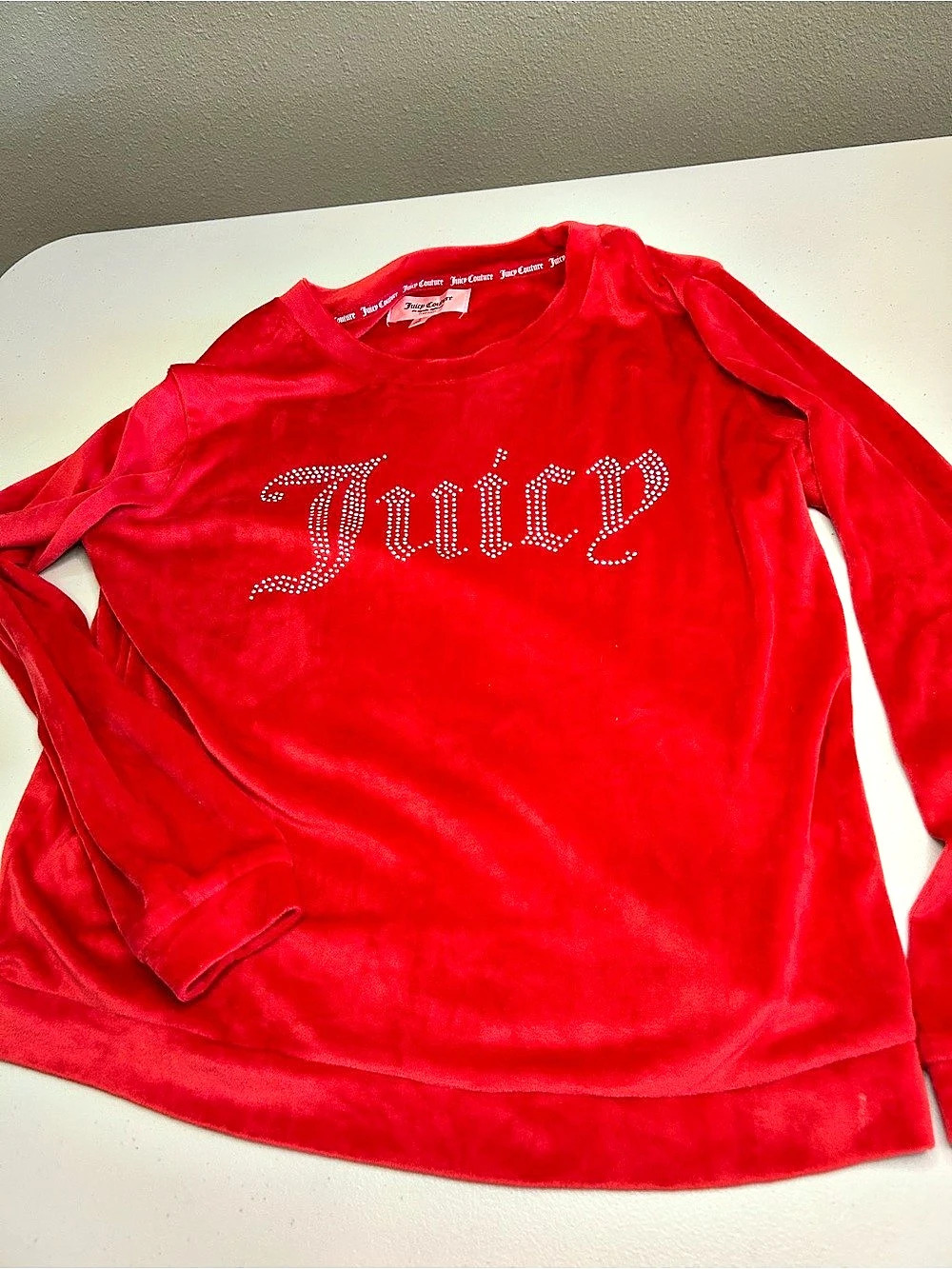 Juicy Couture Juicy Couture Velour Tracksuit Set Red Small